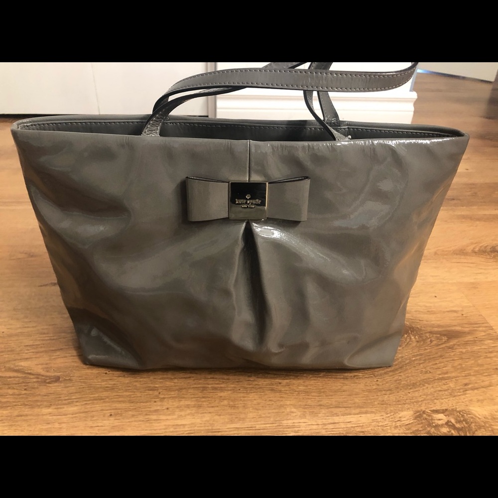 Gray Kate spade bag